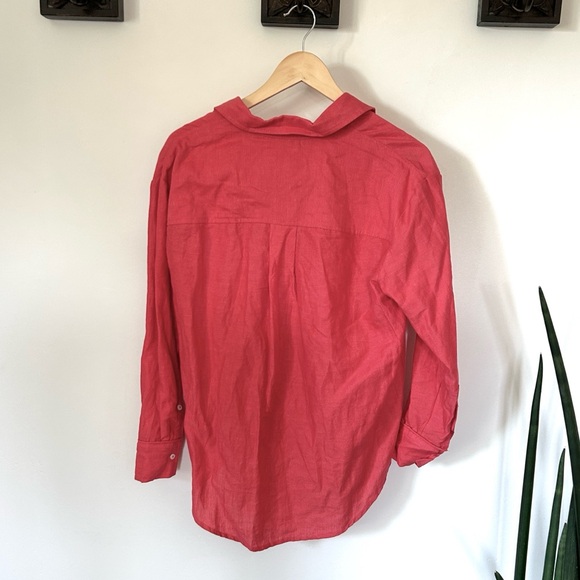 Anthropology Maeve Button down Shirt Linen Edition - Picture 3 of 6